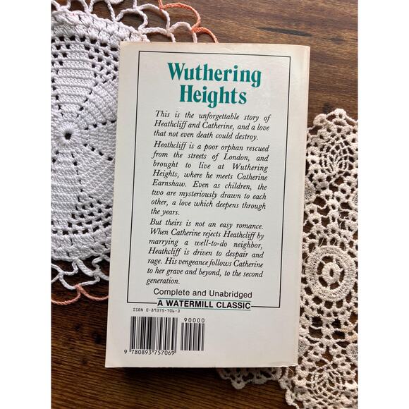 Wuthering Heights by Emily Brontë, 1983 Watermill Classic Paperback - Picture 4 of 4